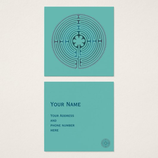 神聖なジオメトリ記号 – チャートルラビリンス1 (正面&裏面)