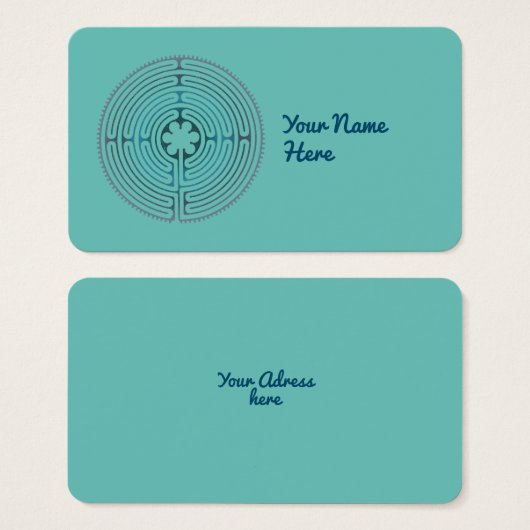 神聖なジオメトリ記号 – チャートルラビリンス1 (正面&裏面)