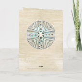 神聖なジオメトリ記号 – チャートルラビリンス1 カード (裏面)