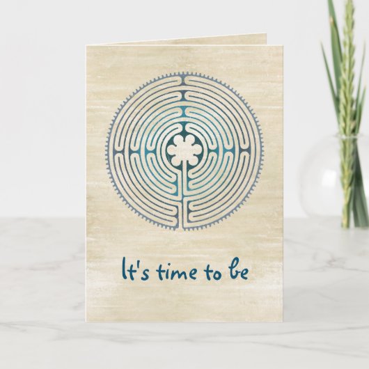 神聖なジオメトリ記号 – チャートルラビリンス1 カード (正面)