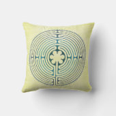 神聖なジオメトリ記号 – チャートルラビリンス1 クッション (裏面)