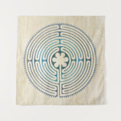 神聖なジオメトリ記号 – チャートルラビリンス1 タペストリー (正面)