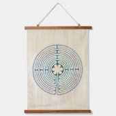 神聖なジオメトリ記号 – チャートルラビリンス1 吊り下げ型タペストリー (正面)