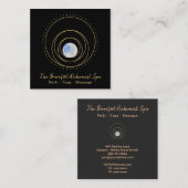 *~*神聖なジオメトリ金ゴールドジオメトリBoho宇宙 スクエア名刺 (正面/裏面)