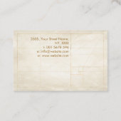 神聖なジオメトリ黄金の緩和曲線 – チャクラ 名刺 (裏面)