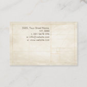 神聖なジオメトリ黄金の緩和曲線 – ツリー分岐 名刺 (裏面)