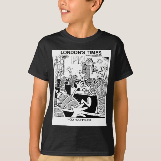 神聖なダンゴムシ おもしろい Tシャツ (正面)