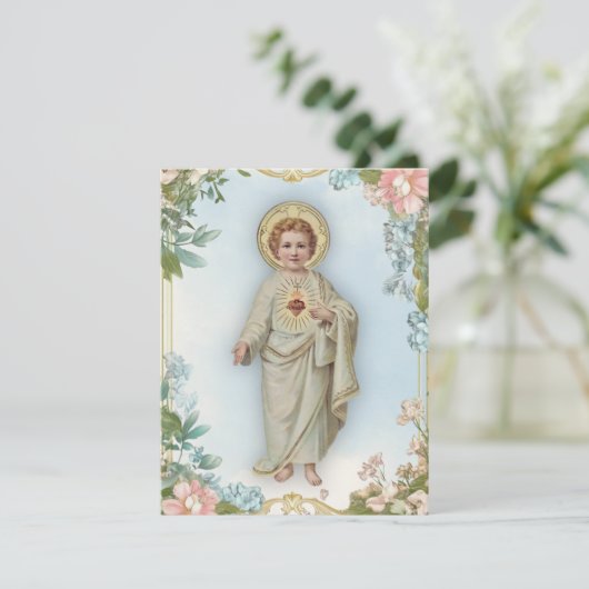 神聖なハートと十字架フローラ葬儀 サンキューカード (スタンド正面)