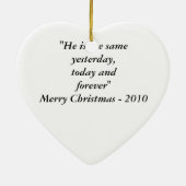 神聖なハートのオーナメント セラミックオーナメント (裏面)