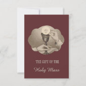 神聖なハートのカトリック教の多くの記念の提供 招待状 (正面)