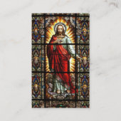 神聖なハートのバレンタインデーの祈りの言葉の神聖なカード 名刺 (正面)