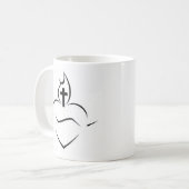 神聖なハートのマグ コーヒーマグカップ (正面左)