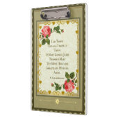 神聖なハートの祈りの言葉のクリップボードwのバラ クリップボード (左)