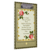 神聖なハートの祈りの言葉のクリップボードwのバラ クリップボード (右)