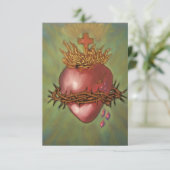 神聖なハートへの祈りの祈りの言葉 サンキューカード (スタンド正面)