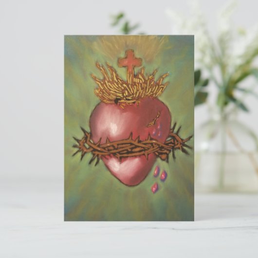 神聖なハートへの祈りの祈りの言葉 サンキューカード (スタンド正面)