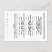 神聖なハートへの祈りの祈りの言葉 サンキューカード (裏面)