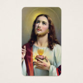 神聖なハートイエスカトリック葬儀の聖札 –  (正面)