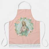 神聖なハートイエスユーカイプラプトゥスフローラ宗教 エプロン (正面)