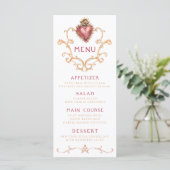 神聖なハートバロックのディナーメニュー (スタンド正面)