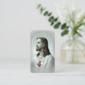 神聖なハート祈りの言葉の病気の祈りの言葉 名刺 (スタンド正面)