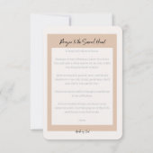 神聖なハート祈りの言葉カード サンキューカード (裏面)