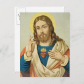 神聖なハート ポストカード (正面/裏面)