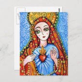 神聖なハート ポストカード (正面/裏面)