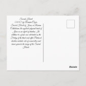 神聖なハート ポストカード (裏面)