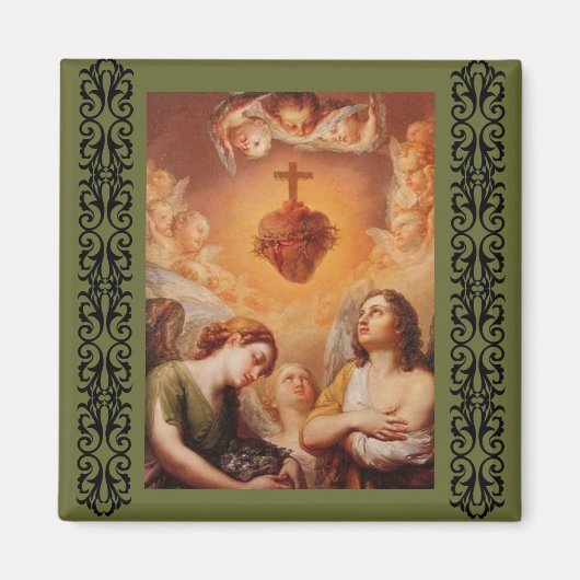 神聖なハート マグネット (正面)