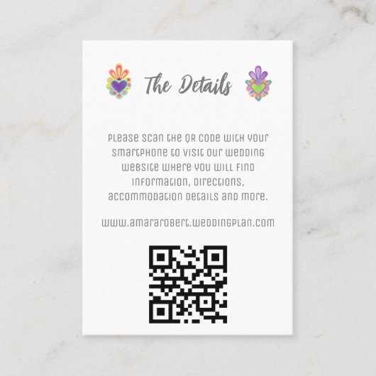 神聖なハート、メキシコのハートエンクロージャカード 名刺 (正面)