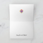 神聖なハート、メキシコフォークありがとう カード (内部)