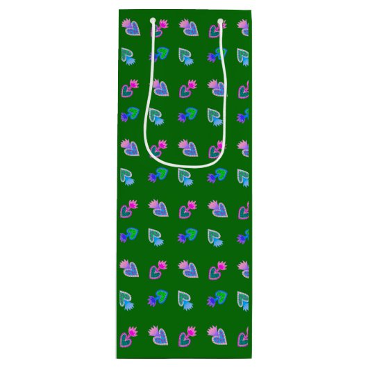 神聖なハート ワインギフトバッグ (正面)