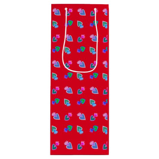 神聖なハート ワインギフトバッグ (正面)