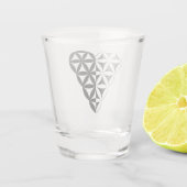 神聖なハート – 生命のハート、デュアルWh/Bl。 ショットグラス (裏面)