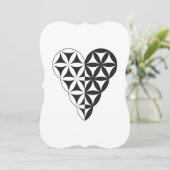 神聖なハート – 生命のハート、デュアルWh/Bl。 招待状 (スタンド正面)