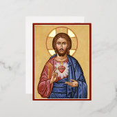 神聖なハート 箔シーズンポストカード (正面/裏面)