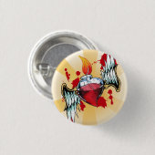 神聖なハート 缶バッジ (正面&裏面)