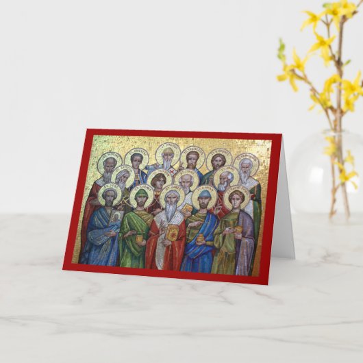 神聖なヒーラーと非傭兵の正統派カード カード (黄色い花)