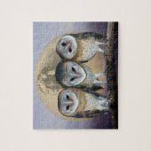 神聖なフクロウ北米インディアン ジグソーパズル (縦)