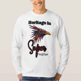 神聖なフライト:ワルアの先住民アメリカンバード顔 Tシャツ