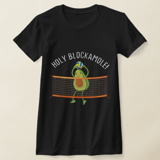 神聖なブロックのバレーボールかわいいおもしろい Tシャツ (レイダウン)