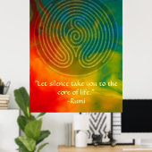 神聖なユニオン – ルミと詩芸術 ポスター (ホームオフィス)