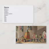 神聖なラクダの壮大な行列の概観 名刺 (正面/裏面)