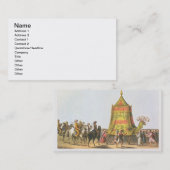 神聖なラクダのpreparaの行列の眺め 名刺 (正面/裏面)