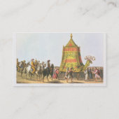 神聖なラクダのpreparaの行列の眺め 名刺 (裏面)