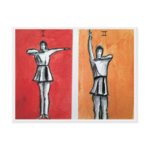 神聖なリズミカルI,IIダンス動きポストカード