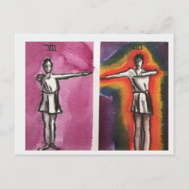 神聖なリズムVii,VIIIダンス動きポストカード ポストカード