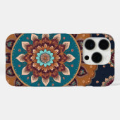 神聖なロータマンダラiPhone 15 Proケース – エレガント Case-Mate iPhoneケース (裏面 (横))