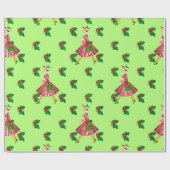 神聖なヴィンテージのクリスマスレディ ラッピングペーパー (フラット)